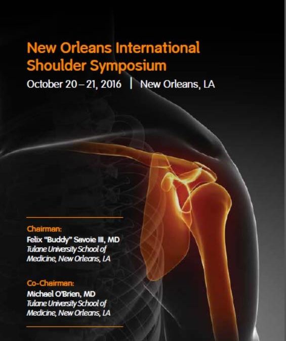 Ταξιδεύουμε στη Νέα Ορλεάνη για το Παγκόσμιο Συμπόσιο Ώμου